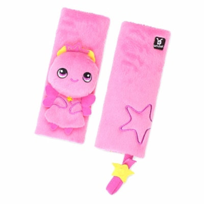 BenBat Seat Belt Pals Pads 0-12 mo FAIRY set of 2, Pink, 1 ea