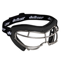 J. Debeer & Son Inc. DeBeer Lacrosse Vista SI Goggle Black Frame and Silver Wire