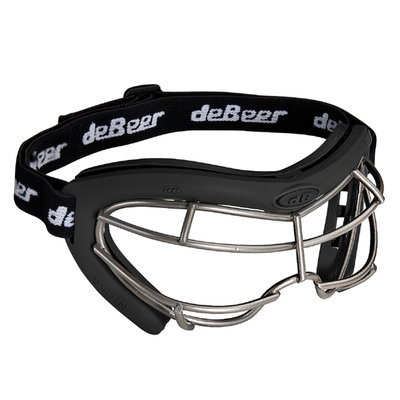 J. Debeer & Son Inc. DeBeer Lacrosse Vista SI Goggle Black Frame and Silver Wire