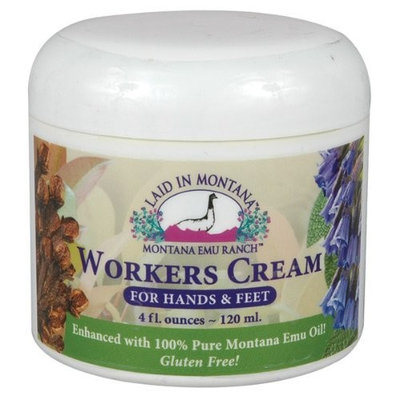 Worker's Hand Cream Laid In Montana 4 oz Cream