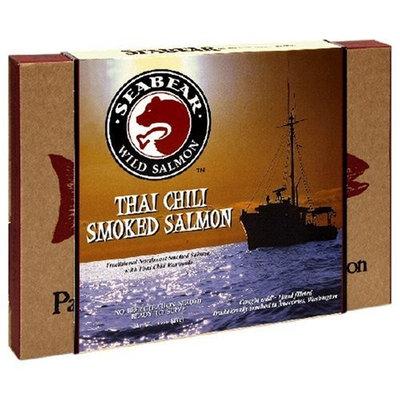 SeaBear Thai Chili Smoked Salmon, 6-Ounce Units (Pack of 2)