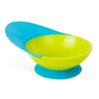 Boon Catch Bowl - Toddler Bowl with Spill Catcher, Blue/Greeen (Discontinued by Manufacturer)