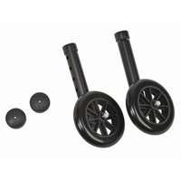 Mabis Briggs Healthcare Non-Swivel Wheel / Cap (Set of 2)