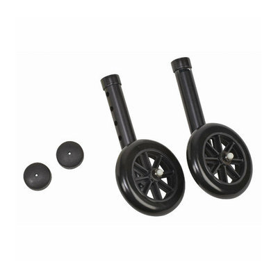Mabis Briggs Healthcare Non-Swivel Wheel / Cap (Set of 2)