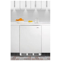SUMMIT ADA compliant built-in undercounter refrigerator with automatic defrost and white exterior