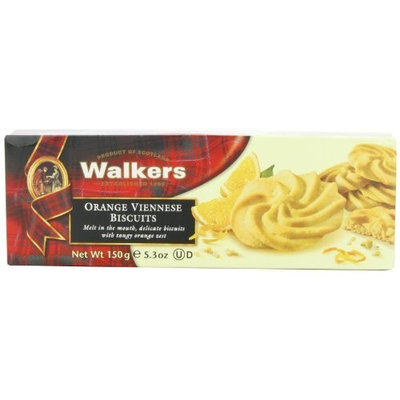 Walkers Shortbread Orange Viennese Cookies, 5.3-Ounce (Pack of 4)