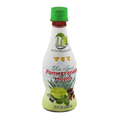 LO Fruit Juice Blend Beverage, Blue Agave Pomegranate Mojito