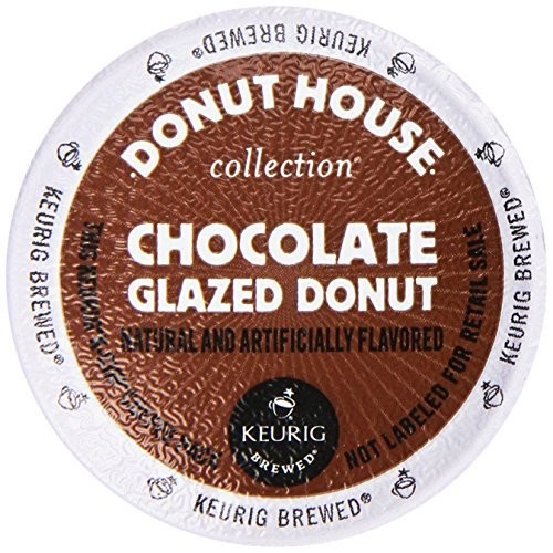 Donut House Collection Coffee, Chocolate Glazed Donut, K-Cup Portion Count for Keurig K-Cup Brewers, 24-Count