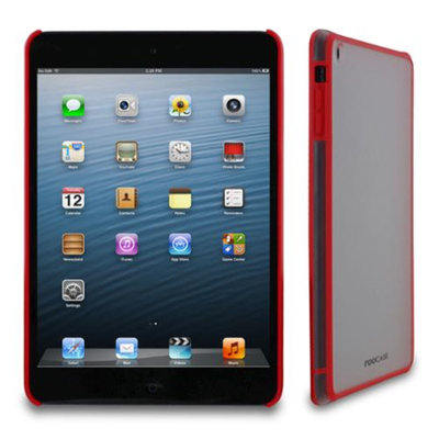 rooCASE Snap-On Slim Fit Fuse Hard TPU Shell Skin Case Cover for Apple for Apple iPad Mini with Retina Display, Red