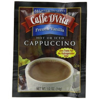 Caffe D'Vita French Vanilla Cappuccino, 0.5-Ounce Envelopes (Pack of 24)