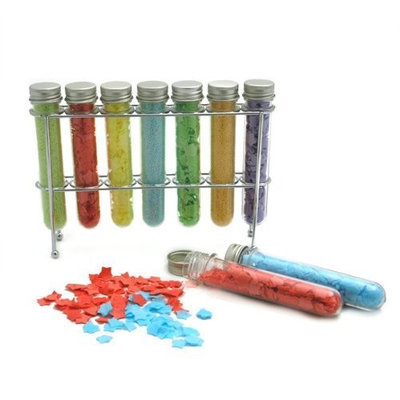 Wrapables Rainbow Bath Test Tubes, Set of 7
