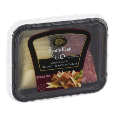 Boar's Head To Go Sopressata & Picante Provolone Slices