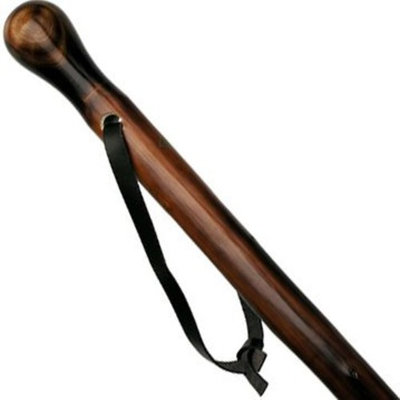 Harvy Unisex Fitted Sanded Knob Cane Scorched Chestnut -Affordable Gift! Item #DHAR-9769300
