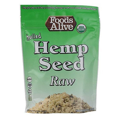 Foods Alive Organic Hulled Hemp Seeds Raw -- 8 oz