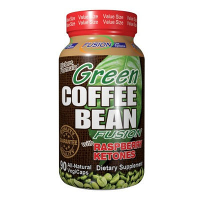 Fusion Diet Systems Green Coffee Bean with Raspberry Ketones, Veggie Caps