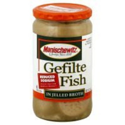 Manischewitz, Fish, Gefilte, Red Slm, 12/24 Oz