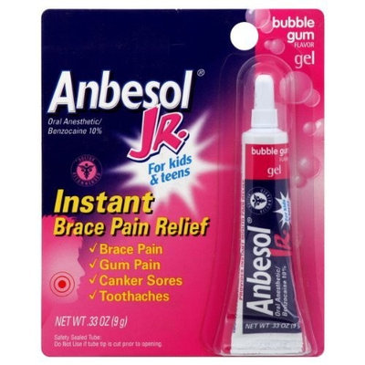 Anbesol Junior Oral Anesthetic Gel-Bubblegum-0.33 oz