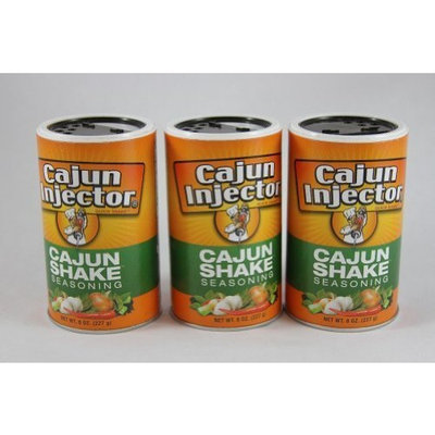 Cajun Injector Shake Seasoning 8oz Canister (Pack of 3) Quick Shake Spice