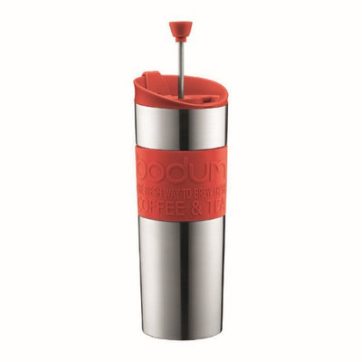 Bodum Double-Wall Stainless Steel Travel Coffee & Tea Press, 0.45L.