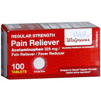 Walgreens Regular Strength Pain Reliever Acetaminophen Tablets