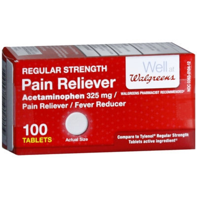 Walgreens Regular Strength Pain Reliever Acetaminophen Tablets