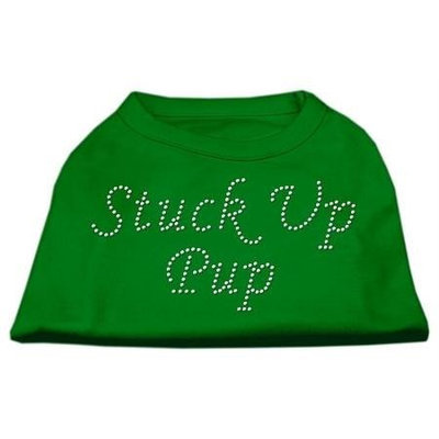 Ahi Stuck Up Pup Rhinestone Shirts Emerald Green XS (8)