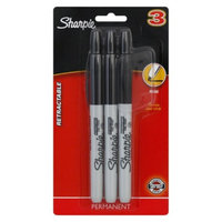 Sharpie 3ct Black Fine tip Permanent Marker