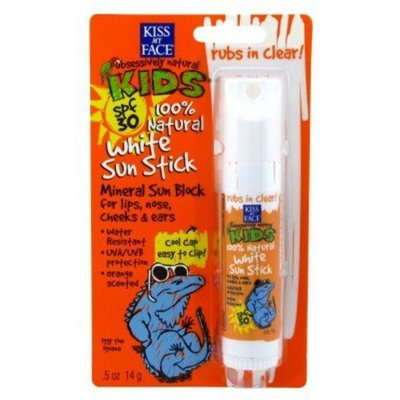 K.M.F. SPF#30 Kids White Sun Stick 0.5 oz. (Display of 6) (3-Pack)