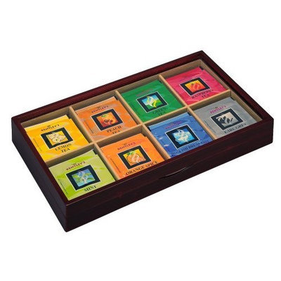Bentley's Bentley Royal Classic Window Top Wooden Tea Chest, 48 Tea Bag Set