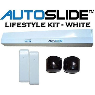 Autoslide Motion Sensor Automatic Patio Pet Door Kit White