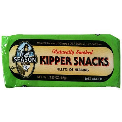 Season Kipper Snacks (Fillets of Herring), 3.25-Ounce Tins (Pack of 24)
