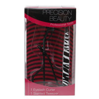 Precision Beauty Eyelash Curler & Slanted Tweezer Set, 1 set