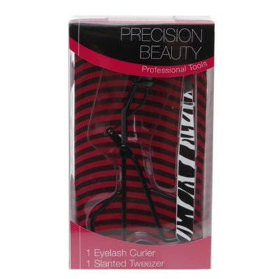 Precision Beauty Eyelash Curler & Slanted Tweezer Set, 1 set