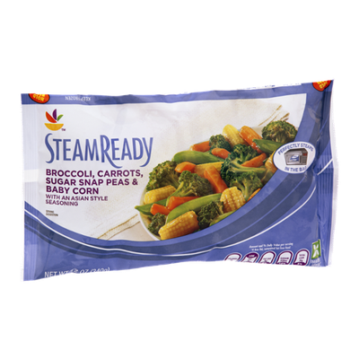 Ahold Steam Ready Broccoli, Carrots, Sugar Snap Peas & Baby Born