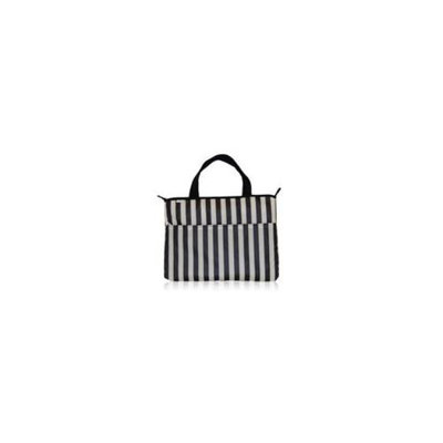 BlueAvocado 112489 Eco-Friendly Laptop Bag - Black Tuxedo Stripe
