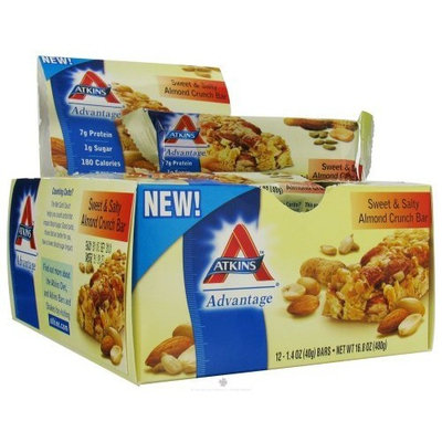 Atkins Advantage Bar Sweet+ Salty Almond Crunch (12 Bars) 1.40 Ounces