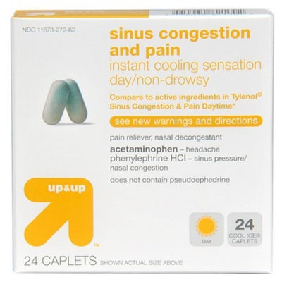 Up & Up Sinus Congestion Daytime Cool Ice Caplet 24-pk.