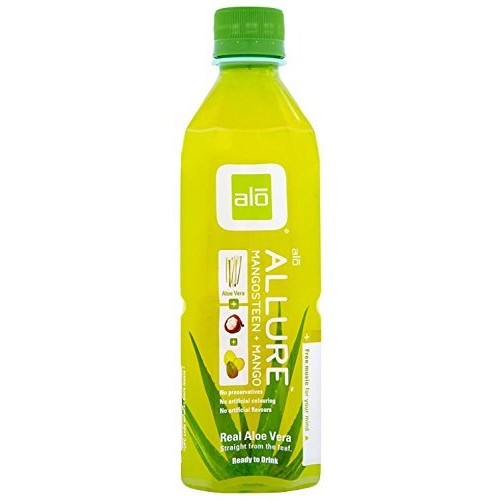 alo Sport ALO Allure Aloe Vera Beverage, Mangosteen & Mango, 16.9 Ounce (Pack of 12)