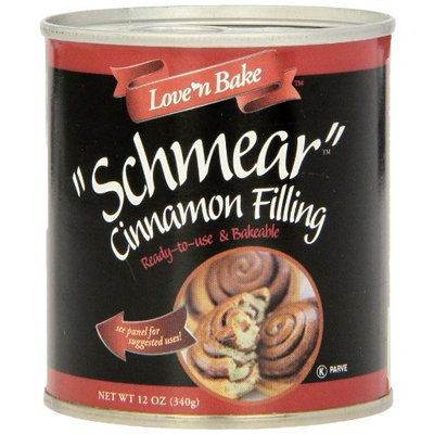 Love 'N Bake Schmear Cinnamon Filling , 12-Ounce Cans (Pack of 6)