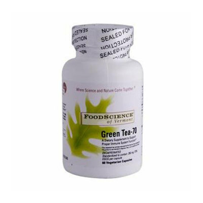 FoodScience of Vermont Green Tea-70 350 mg 60 Vegetable Capsules