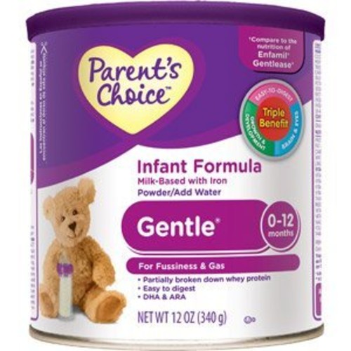 Parents Choice Parent's Choice Gentle Milk-Based Canned Powder Infant Formula For Fussiness & Gas with Iron, 12 oz