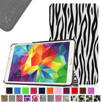 Fintie Ultra Slim Lightweight Stand Case Cove for Samsung Galaxy Tab S 8.4 (8.4-Inch) Tablet, Zebra