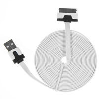 Charge n Go 10 Foot Flat Charging Cable Cord 30 Pin USB iPhone