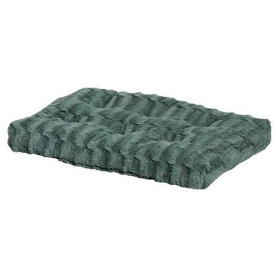 MIDWEST HOMES for PETS 277240 Quiet Deluxe Mosaic Bed, 21 by 12-Inch, Green