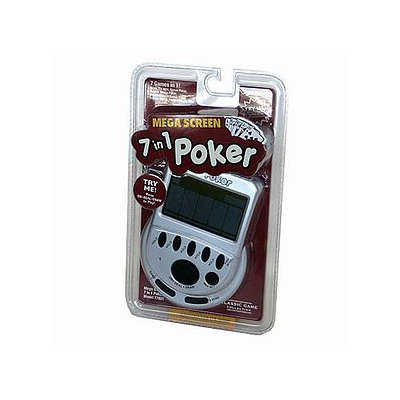 John N. Hansen Classic Mega Screen 7 in 1 Poker Handheld Game Ages 18+