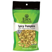 Eden Organic Dry Roasted Seeds, Spicy Pumpkin, 4-Ounce Resealable Bags (Pack of 15)