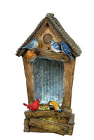 27 Inches Birdhouse Fountain 7222910 by Beckett