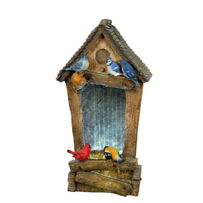 27 Inches Birdhouse Fountain 7222910 by Beckett