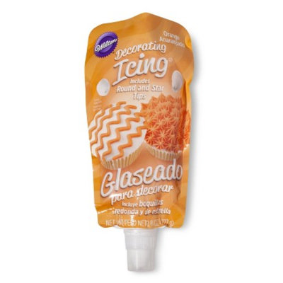 Wilton Orange Icing Pouch with Tips
