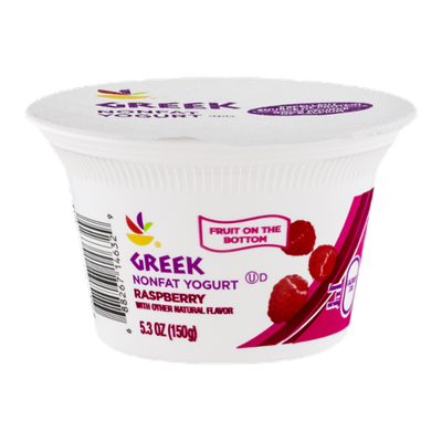 Ahold Greek Nonfat Yogurt Raspberry